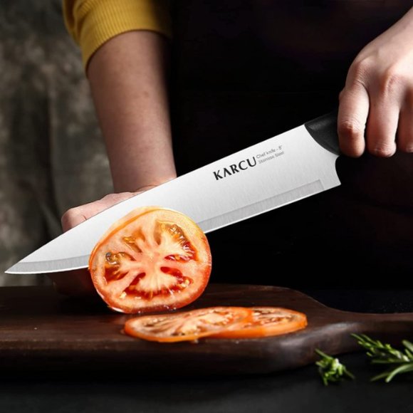 13 pc KITCHEN + STEAK KNIVES + SCISSORS - BLOCK SET (Black) - Picture 6 of 8